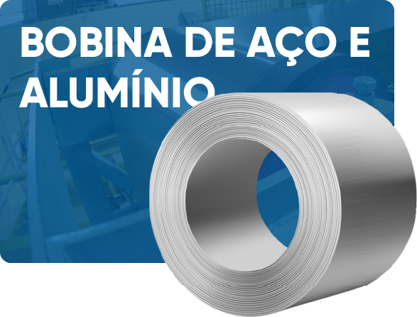 Bobina de aço e alumínio